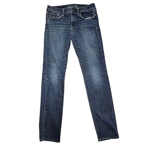 American Eagle Outfitters Dark Blue Skinny Jeans Women's Size 6